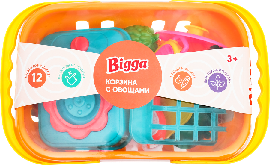 Набор игровой BIGGA Корзина с овощами, Арт. KB052554, превью