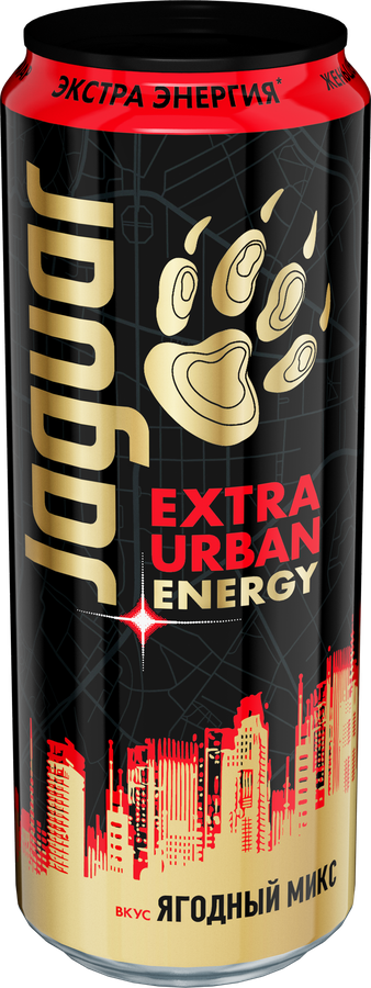 Напиток энергетический JAGUAR Extra Urban Ягоды, 0.44л, превью
