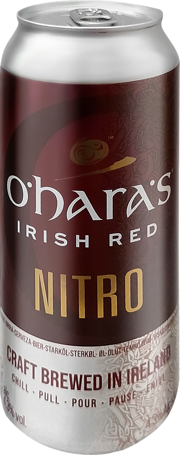 Пиво темное O'HARA'S Irish Red Nitro фильтрованное пастеризованное 4,3%, 0,44л, превью
