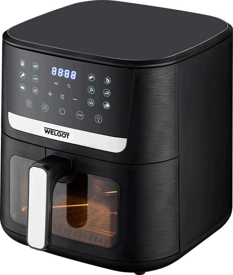 Аэрогриль WELGOT Noir, 1600Вт, сенсорное управление, 12 программ, 6.5л, Арт. MC860DT-A, предпросмотр