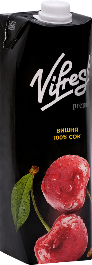 Сок ТМ VIFRESH Вишневый восстановленный, 1л, предпросмотр