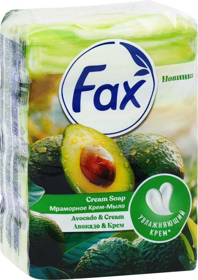 Мыло туалетное FAX Авокадо-крем, 4х70г, превью