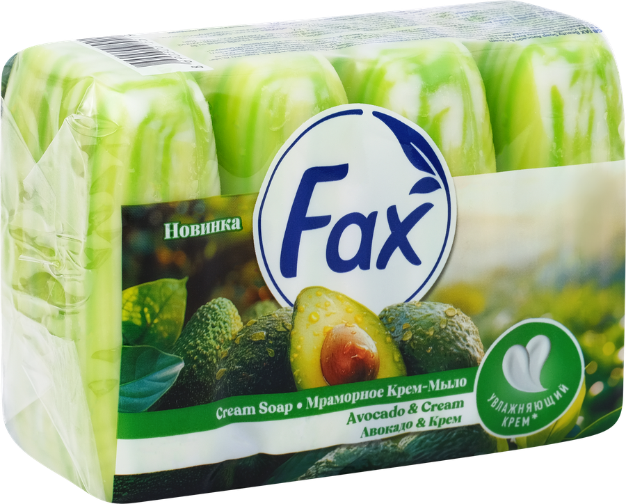 Мыло туалетное FAX Авокадо-крем, 4х70г, предпросмотр