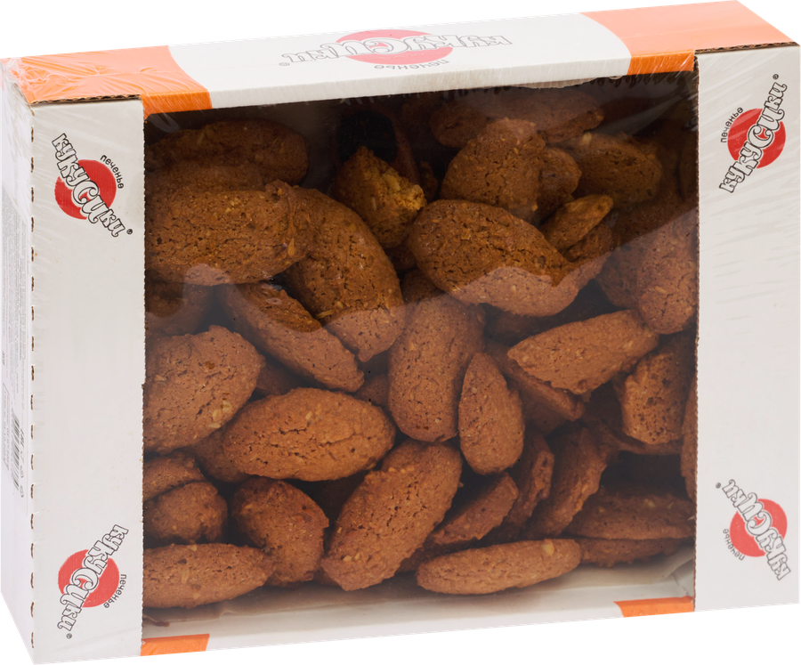 Печенье сдобное КУКУСИКИ Овсяное мини, 500г, предпросмотр
