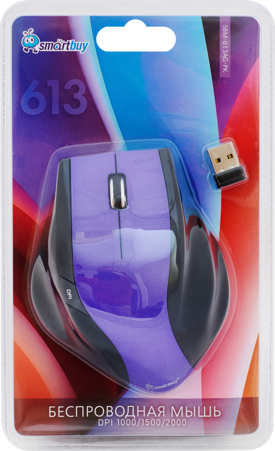 Мышь беспроводная SMARTBUY 613AG красно/черная SBM-613AG-PK, SBM-613AG-RK/40, превью