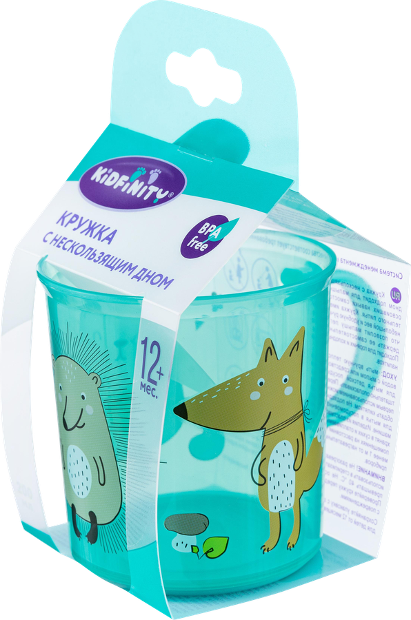 Кружка детская KIDFINITY 200мл, с декором и нескользящим дном, превью