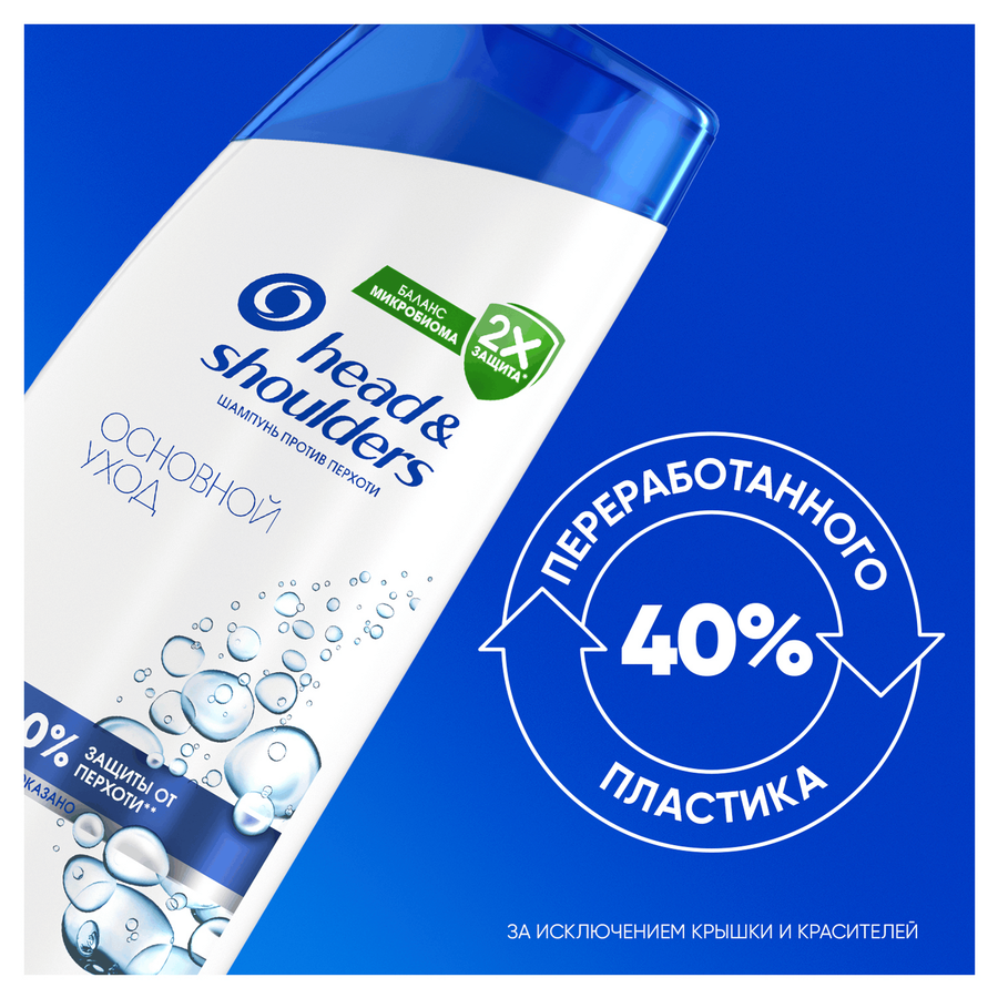 Шампунь HEAD&SHOULDERS Основной уход, против перхоти, 360мл, превью