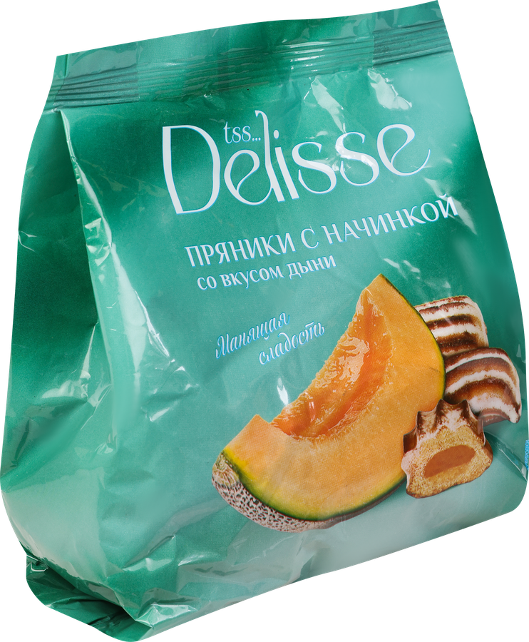 Пряники сырцовые DELISSE с начинкой со вкусом дыни, 350г, предпросмотр