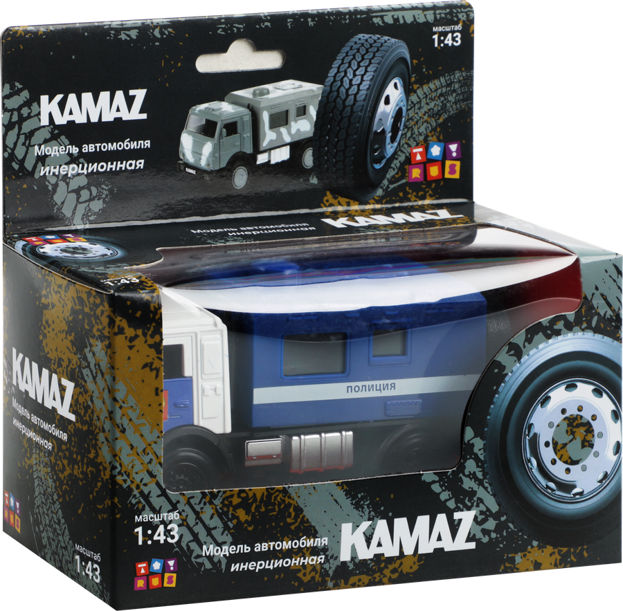 Машинка БЫСТРОТАЧКИ Kamaz 1:43, превью