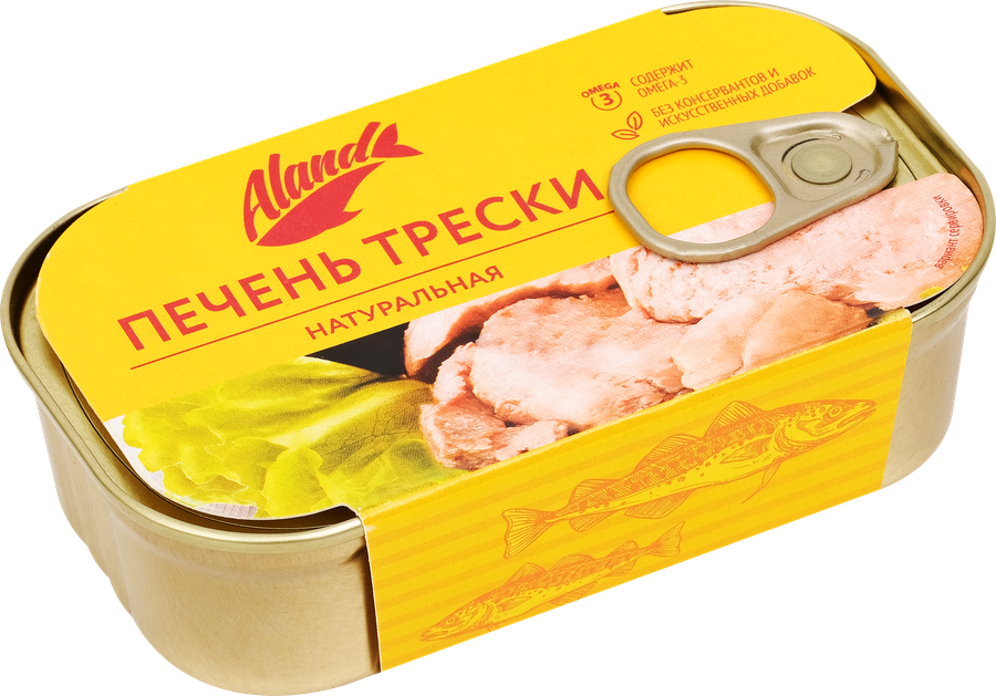Печень Атлантической трески ALAND, 115г, предпросмотр