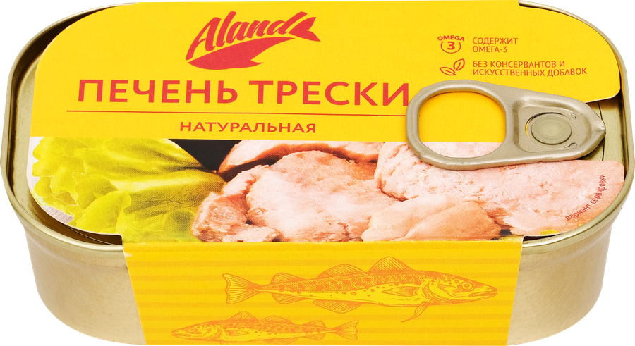 Печень Атлантической трески ALAND, 115г, предпросмотр