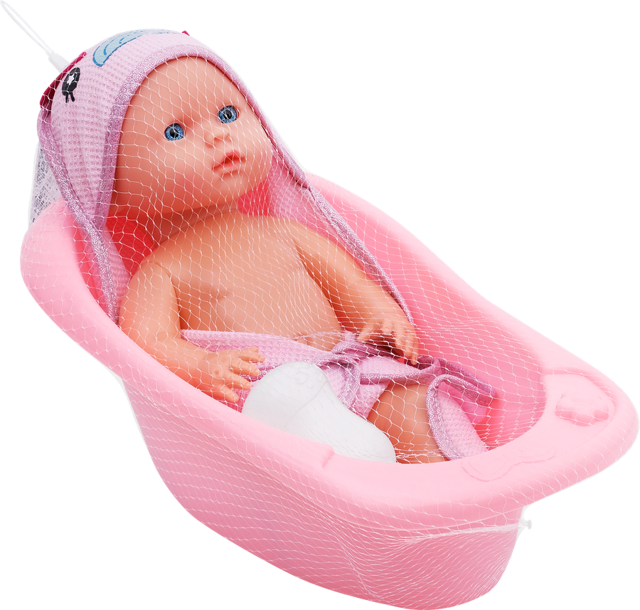 Набор игровой LOLAFUN Пупс 30см, в ванночке, Арт. YL2430P-D, превью