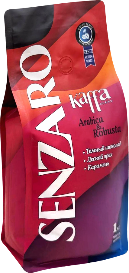 Кофе зерновой SENZARO Kaffa, 1000г, превью