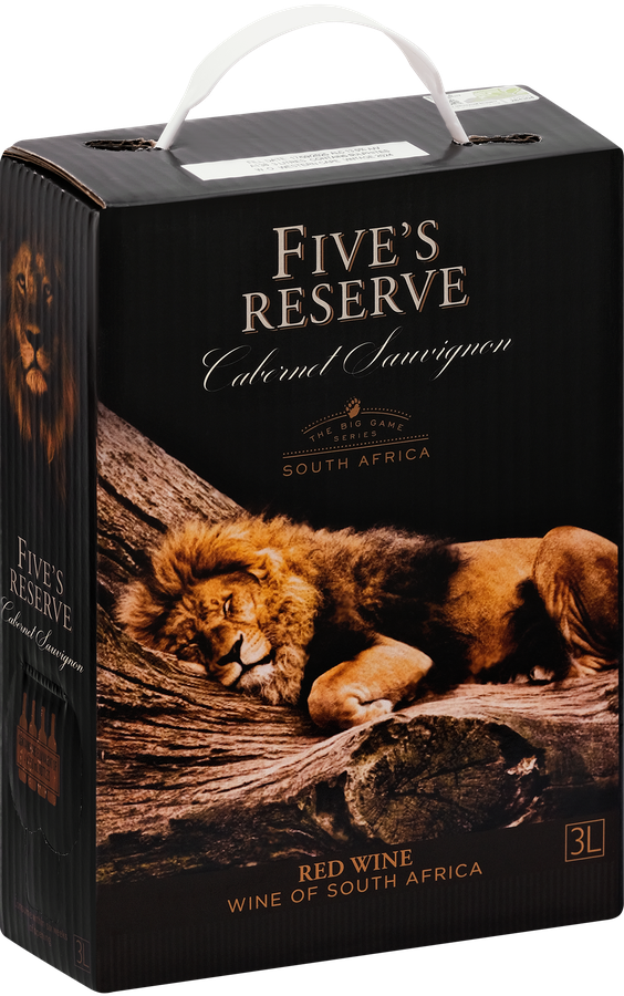 Вино FIVES RESERVE Cabernet Sauvignon красное сухое, 3л, превью