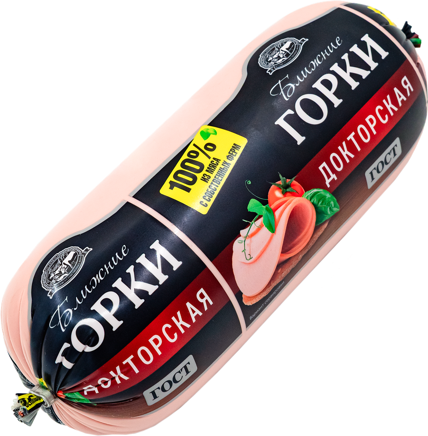 Колбаса вареная БЛИЖНИЕ ГОРКИ Докторская, 400г, предпросмотр