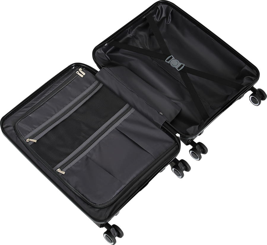 Чемодан INWIN р. S, черный, Арт. LN050- PPB001-20, предпросмотр