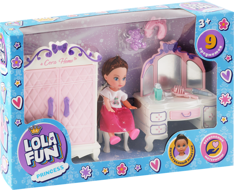 Набор игровой LOLAFUN Куколка в комнате, Арт. C35027, превью