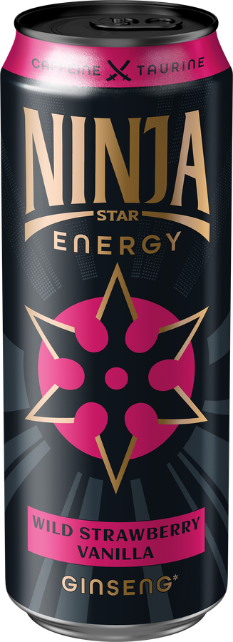 Напиток энергетический NINJA STAR Вайлд Строуберри Ванила газированный, 0.45л, превью