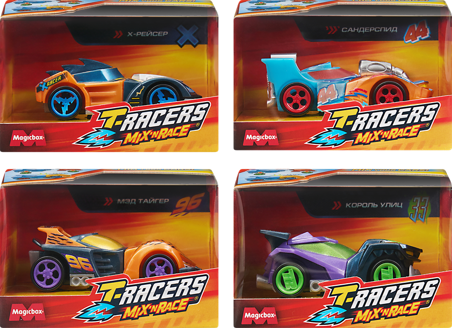 Игрушка T-RACERS Mix'N Race Машинка разборная со сменными деталями, в ассортименте, предпросмотр