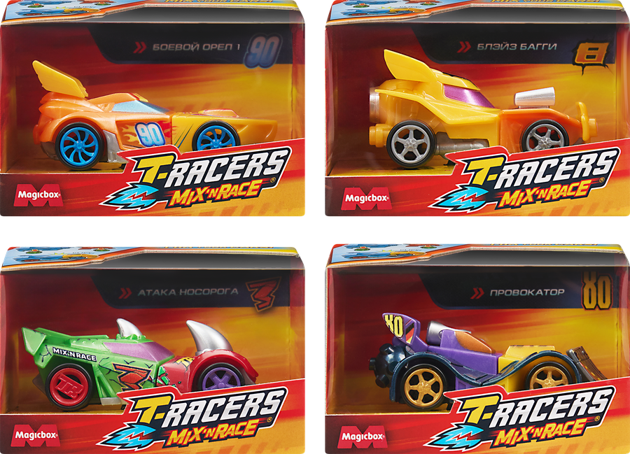 Игрушка T-RACERS Mix'N Race Машинка разборная со сменными деталями, в ассортименте, превью