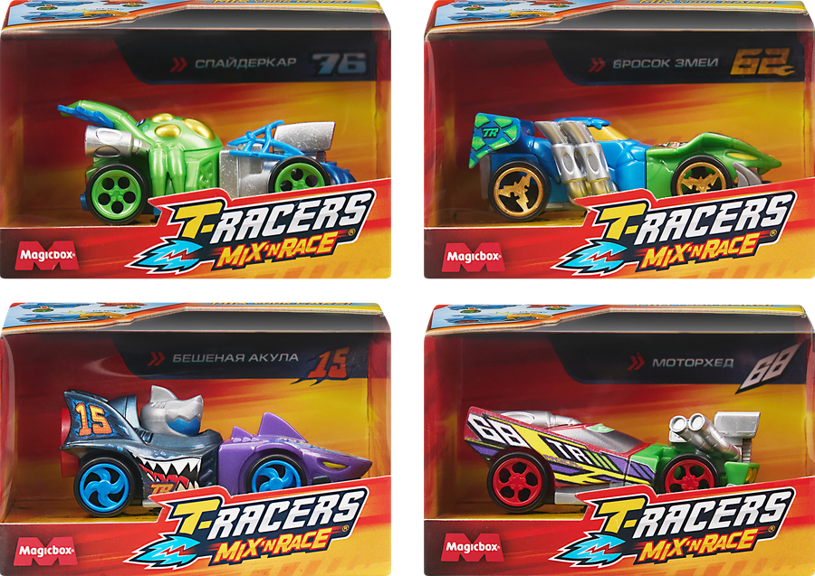 Игрушка T-RACERS Mix'N Race Машинка разборная со сменными деталями, в ассортименте, предпросмотр