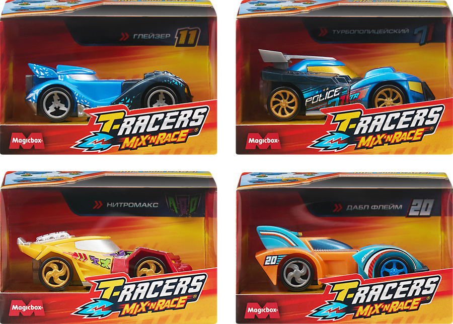 Игрушка T-RACERS Mix'N Race Машинка разборная со сменными деталями, в ассортименте, превью