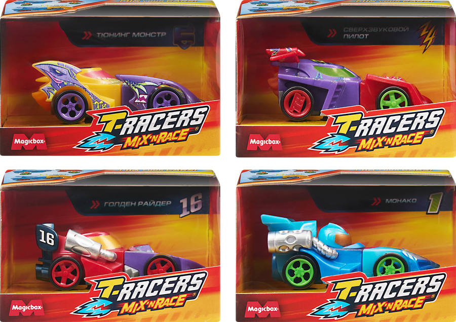 Игрушка T-RACERS Mix'N Race Машинка разборная со сменными деталями, в ассортименте, превью