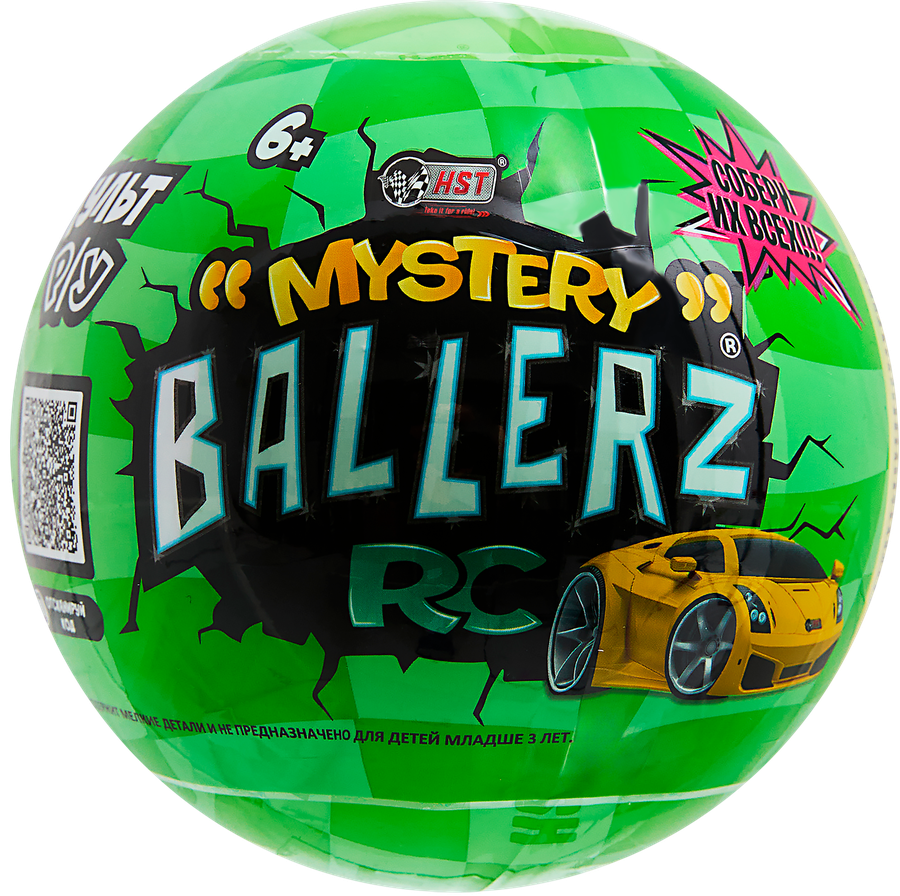 Игрушка-сюрприз MYSTERY BALLERZ Мини-машинка на радиоуправлении, Арт. BZ-P01, предпросмотр
