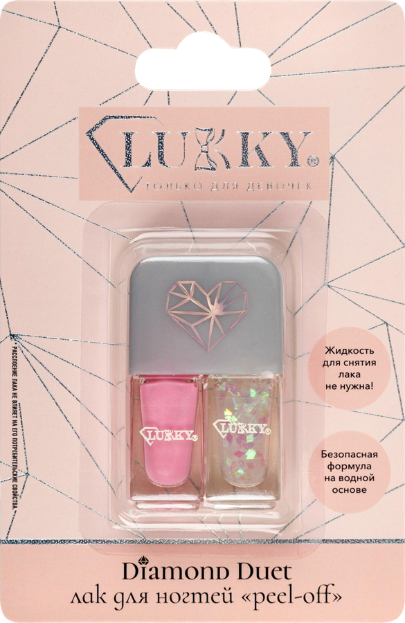 Косметика детская LUKKY Diamond Duet, лаки формат 2в1, Арт. Т26479, Т26480, предпросмотр