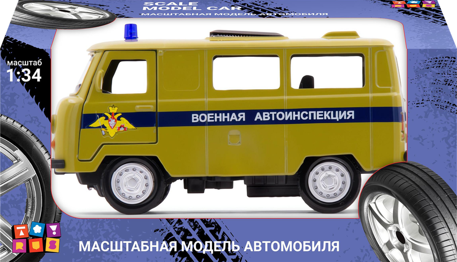 Машинка БЫСТРОТАЧКИ УАЗ металлическая, предпросмотр