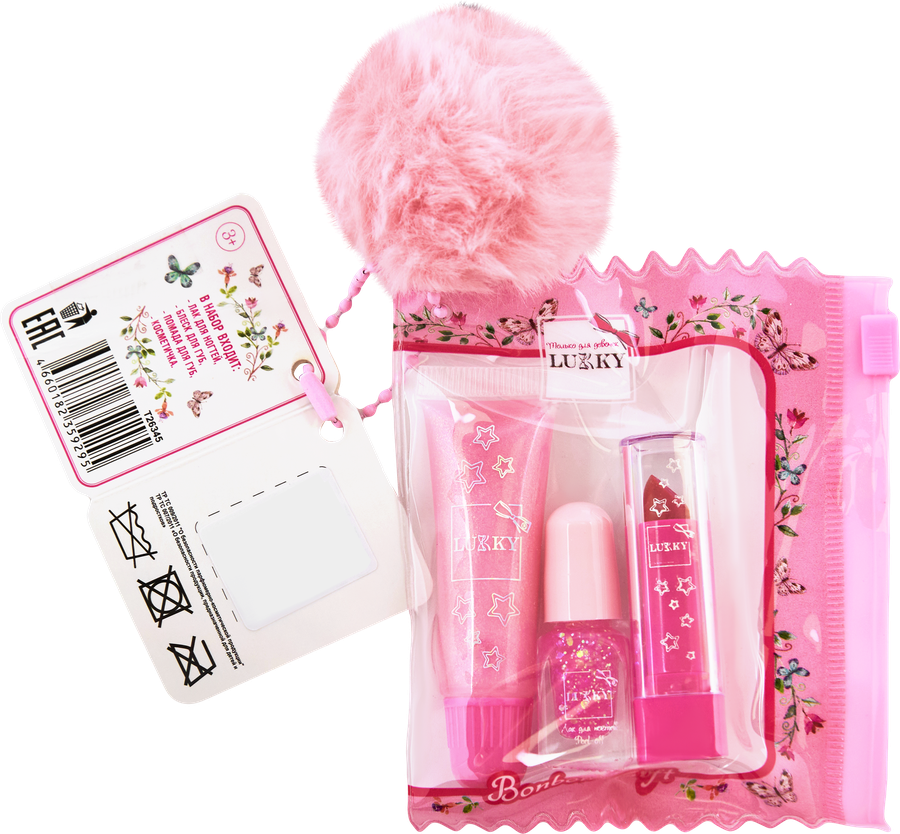 Косметика детская LUKKY BonBon Gift блеск для губ, помада для губ, лак, Арт. т26345, предпросмотр
