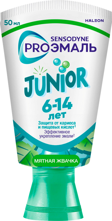 Зубная паста детская SENSODYNE ProЭмаль Junior Мятная жвачка, 6–14лет, 50мл, превью