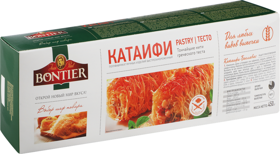 Тесто BONTIER Катаифи, 450г, превью