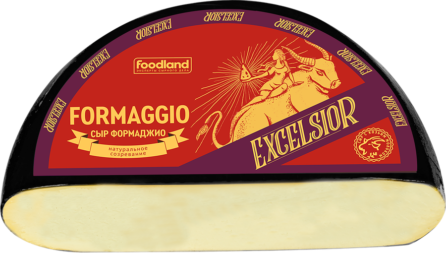 Сыр твердый EXCELSIOR Formaggio с козьим молоком 45%, без змж, весовой, предпросмотр