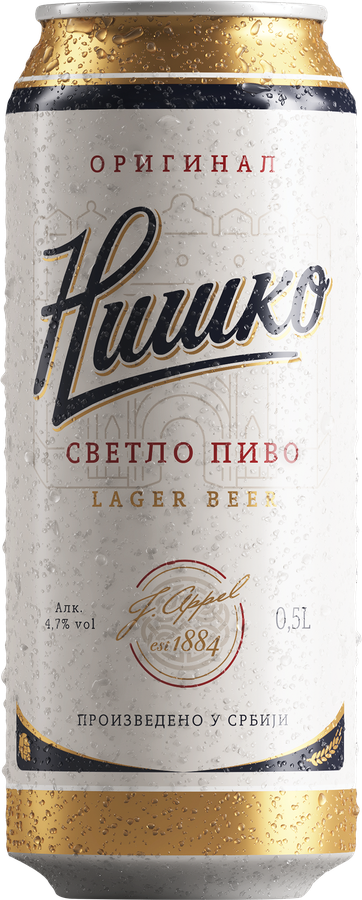 Пиво светлое NISKO Lager фильтрованное пастеризованное 4,7%, 0.5л, превью