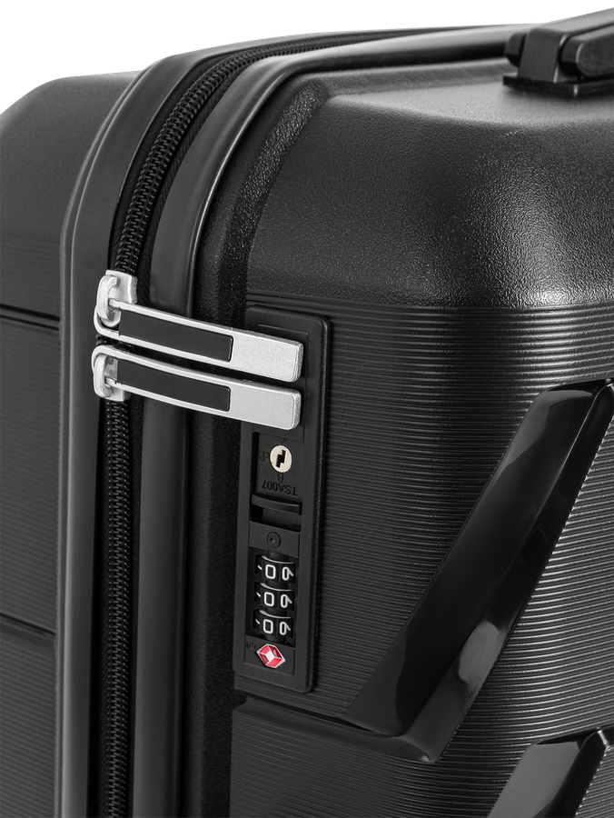 Чемодан INWIN р. M, черный, Арт. LN050- PPB001-24, предпросмотр