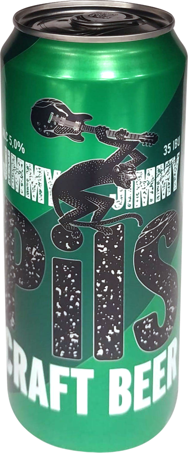 Пиво светлое JIMMY JIMMY Craft pils фильтрованное пастеризованное 5%, 0.45л, предпросмотр