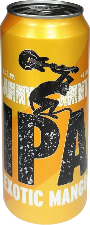Напиток пивной JIMMY JIMMY Ipa mango фильтрованный пастеризованный 5,3%, 0.45л, предпросмотр