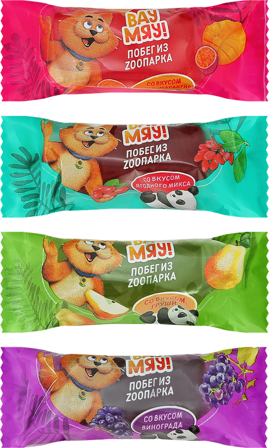 Мармелад жевательный ВАУ МЯУ! Побег из ZOOпарка, весовой, превью