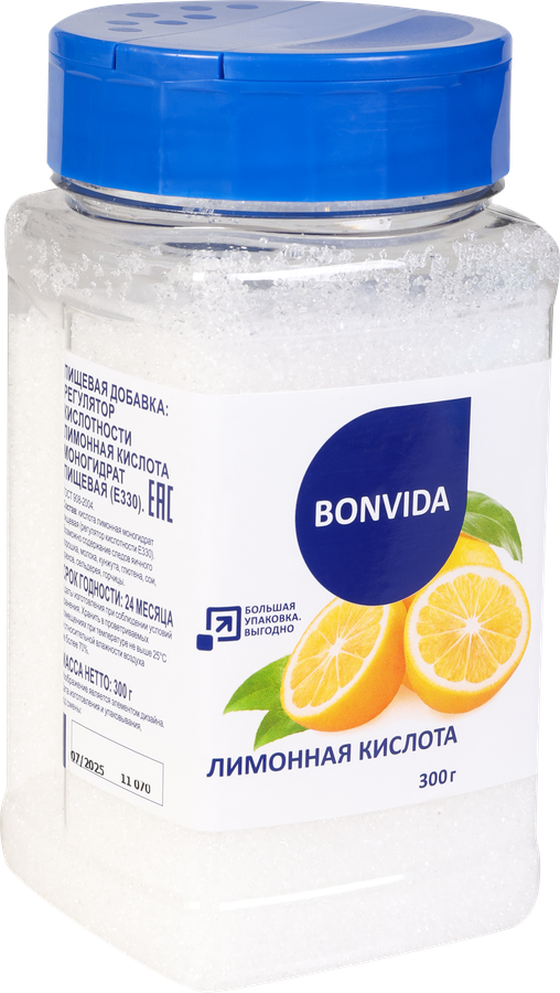 Кислота лимонная BONVIDA, 300г, превью