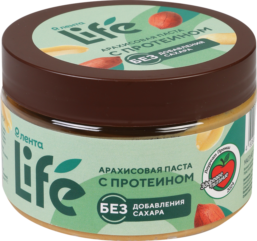 Паста арахисовая ЛЕНТА LIFE с протеином, 250г, предпросмотр