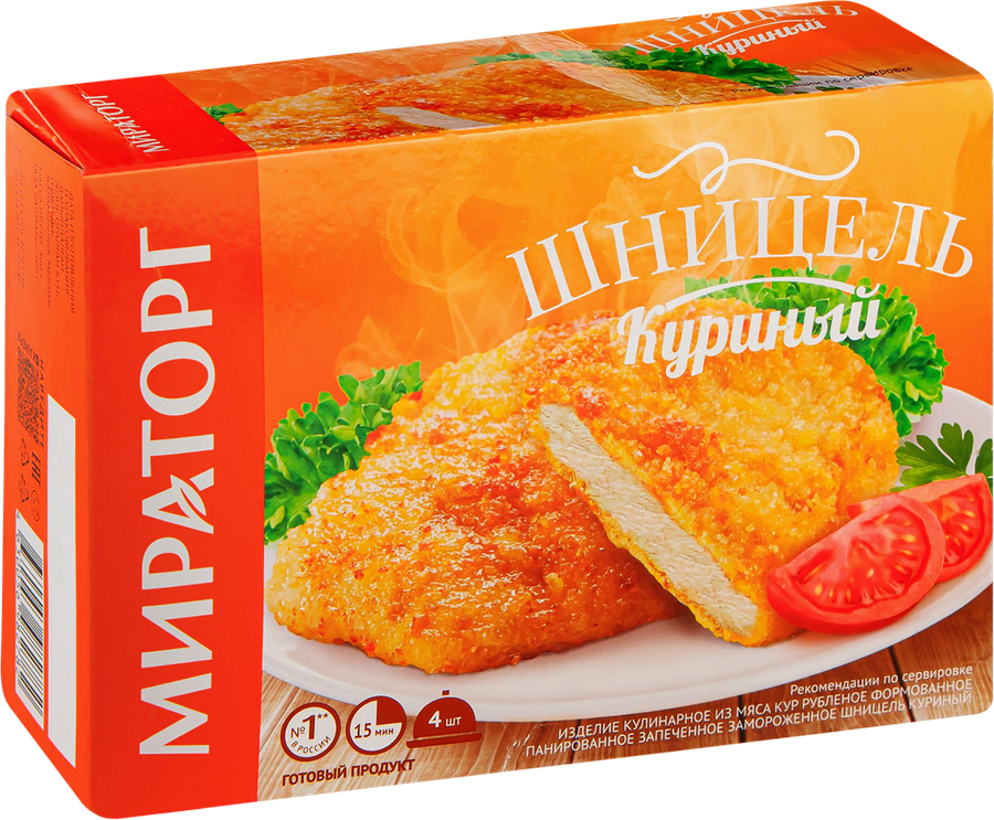 Шницель МИРАТОРГ Куриный, 360г, предпросмотр