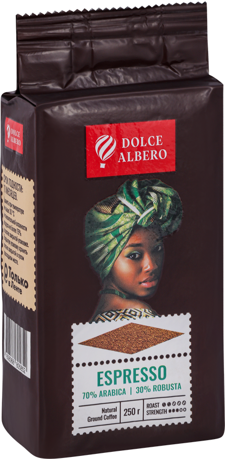 Кофе молотый DOLCE ALBERO Espresso, 250г, превью