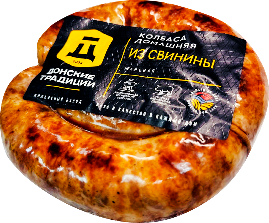 Колбаса жареная ДОНСКИЕ ТРАДИЦИИ Домашняя из свинины, весовая, превью