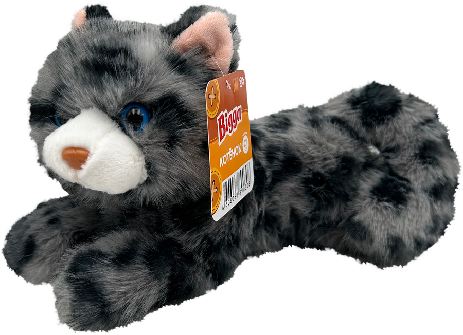 Игрушка мягкая BIGGA Котенок, 27см, в ассортименте, превью
