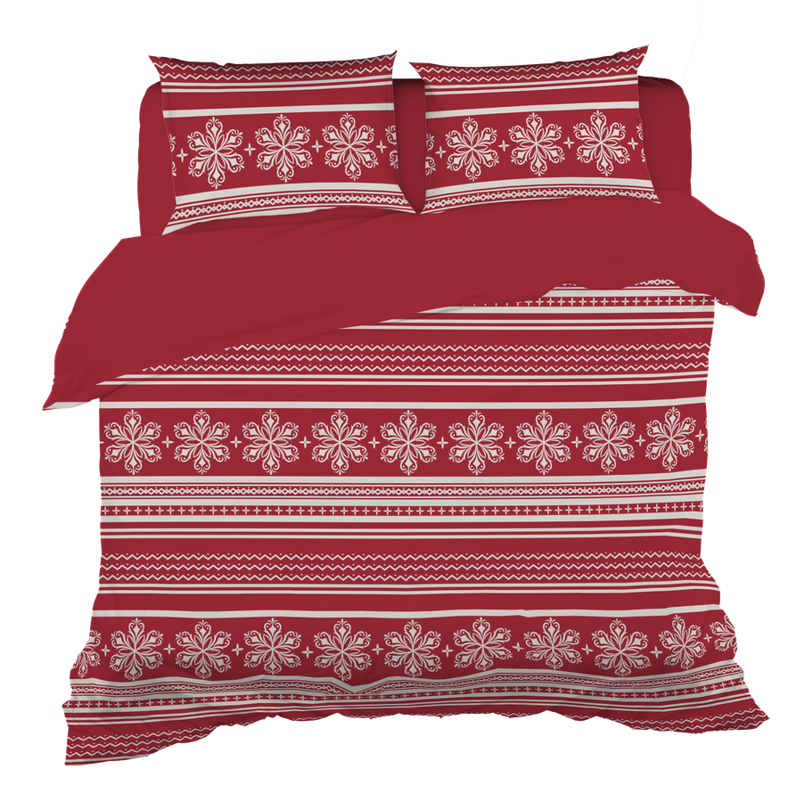 Комплект постельного белья Евро HOMECLUB Christmas Traditions, полисатин, предпросмотр