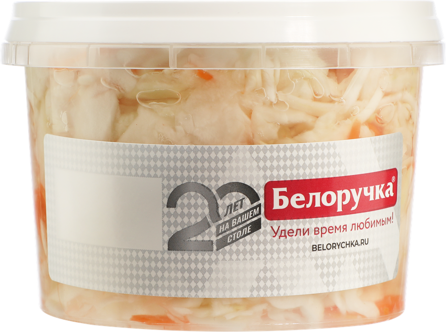 Капуста квашеная БЕЛОРУЧКА с морковью, 250г, предпросмотр