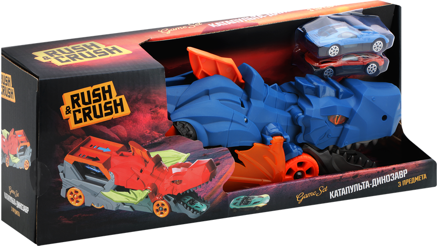 Набор игровой RUSH&CRUSH Катапульта-динозавр, Арт. 901081345, 901081344, предпросмотр