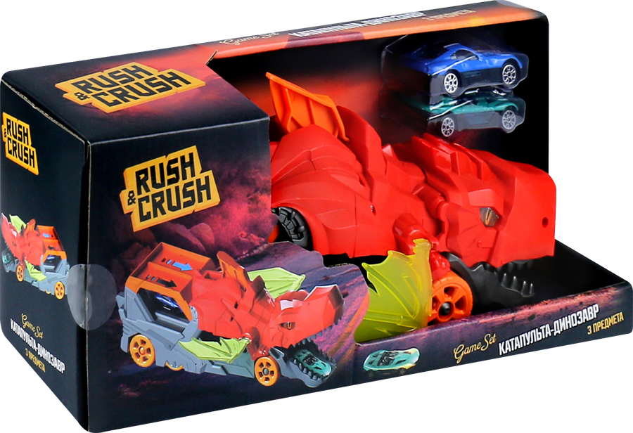 Набор игровой RUSH&CRUSH Катапульта-динозавр, Арт. 901081345, 901081344, предпросмотр
