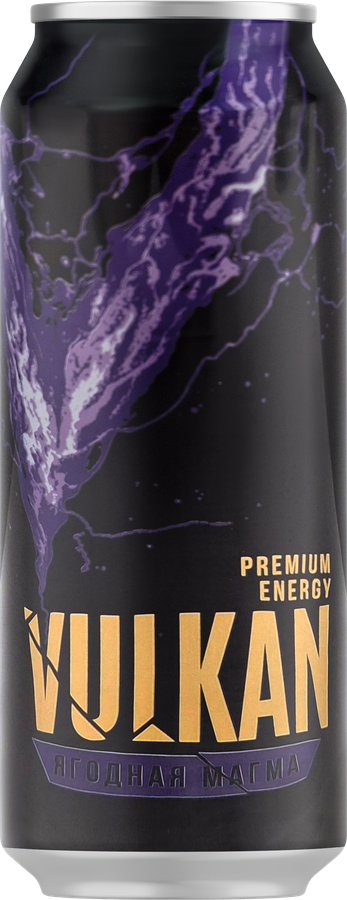 Напиток VULKAN Малина, гранат тонизирующий газированный, 0.45л, превью